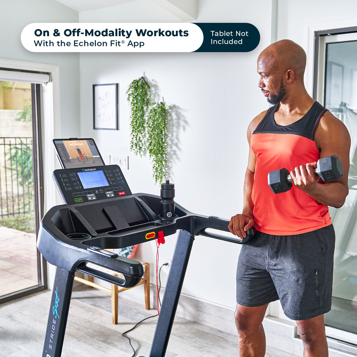 Echelon Stride 40 Sport Smart Foldable Treadmill with LCD Display ECH Elite Treadmills